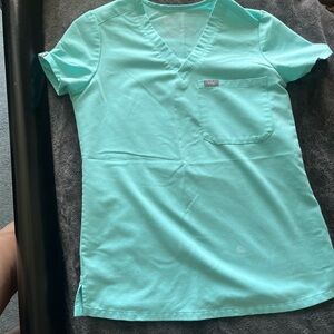 Figs Women's Top in Aqua